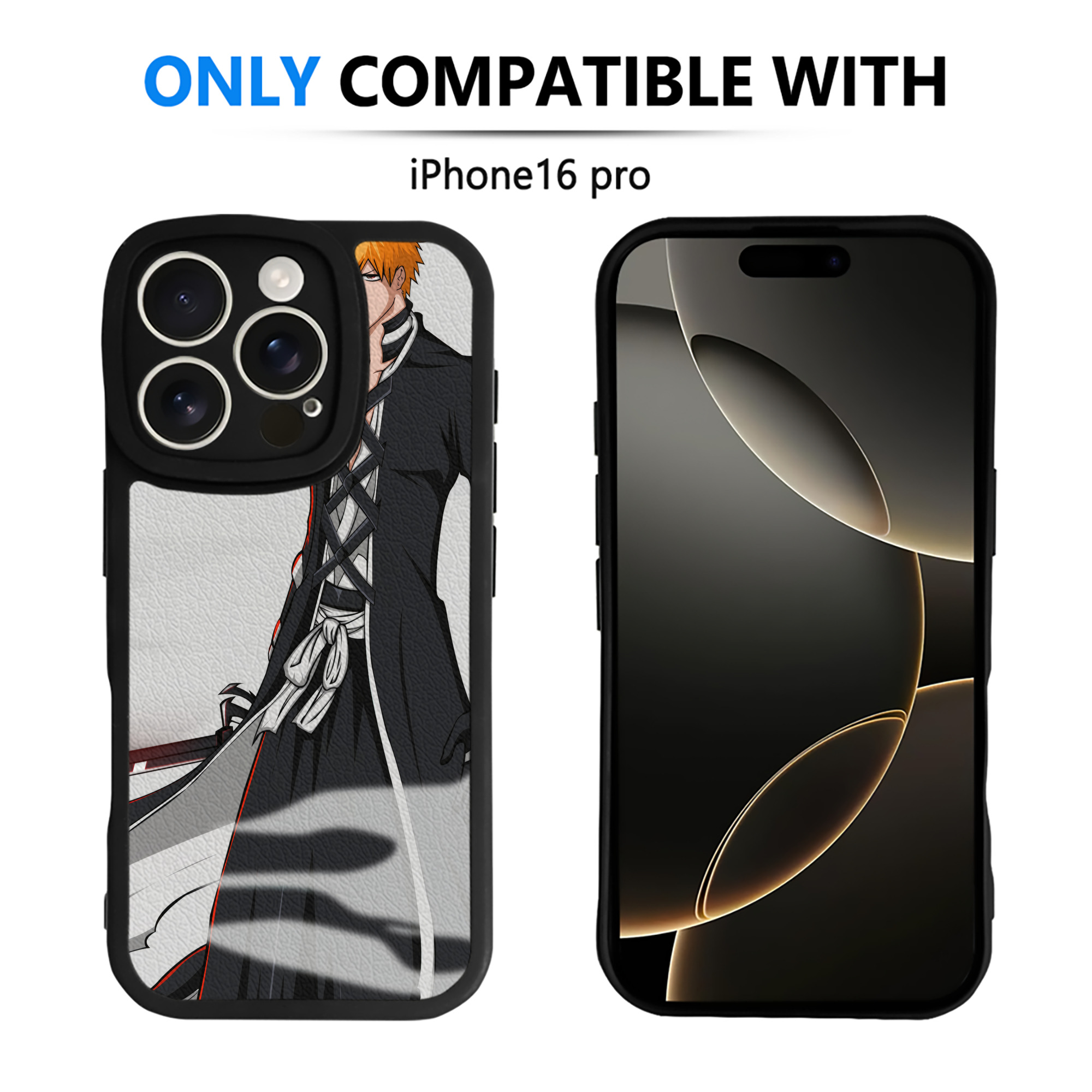 （画像用） ブリーチ BLEACH 【iPhone 16シリーズ対応】シリコンスマホケース（レザー調） 材質：シリコン